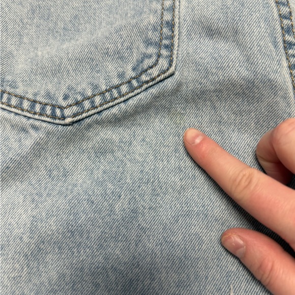 Princess Polly Blue Denim Shorts: Size 6 - Picture 3 of 9